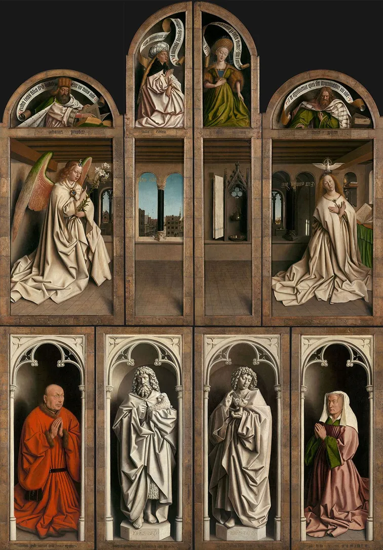 Panelen van het Lam Godsretabel